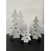  Leyu Metalen Kerstbomen Wit set van 3  – 28, 38 & 48 cm | Kerstdecoratie 